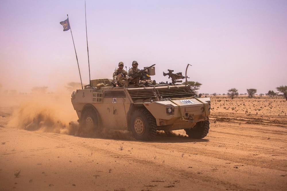 UN tank in Mali