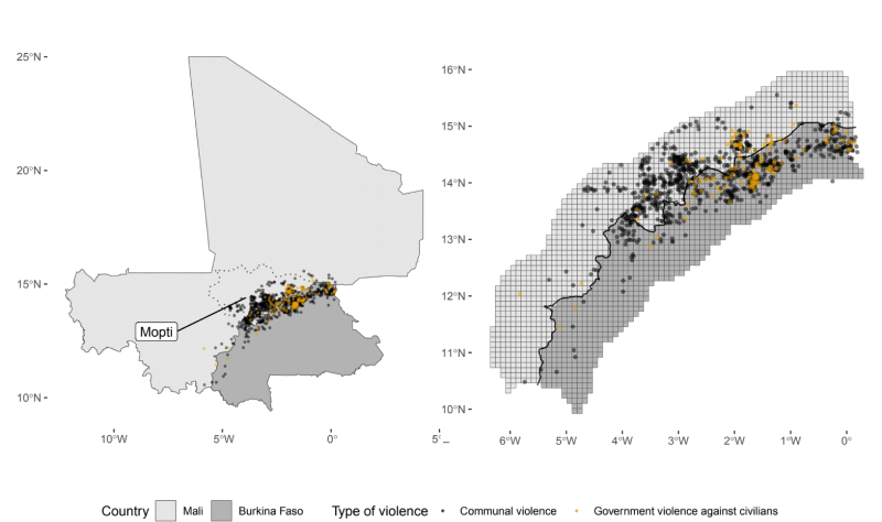 Burkina Faso heat map