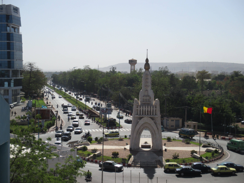 Government monument in Mali capital